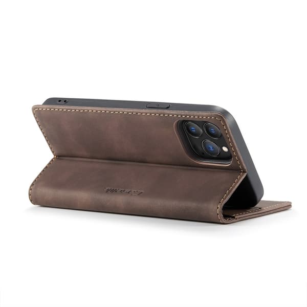CaseMe Slim Plånboksfodral iPhone 13 Pro Brun