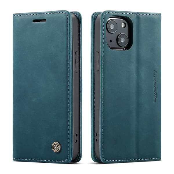 CaseMe Slim Plånboksfodral iPhone 13 Mini Blå