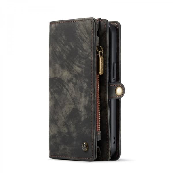 CaseMe Multi-Slot 2 i 1 Plånboksfodral iPhone 13 Grå