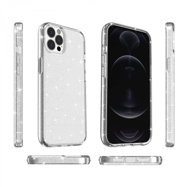 iPhone 13 Pro Skal Glitter Transparent