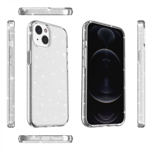 iPhone 13 Mini Skal Glitter Transparent