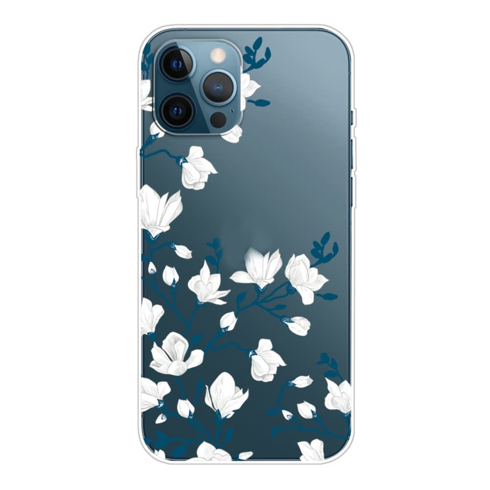 iPhone 13 Pro Max Skal TPU Vita Blommor