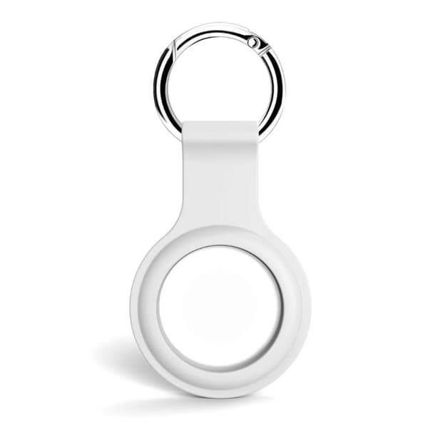 Airtag skal med nøglering Hvid 1-Pack