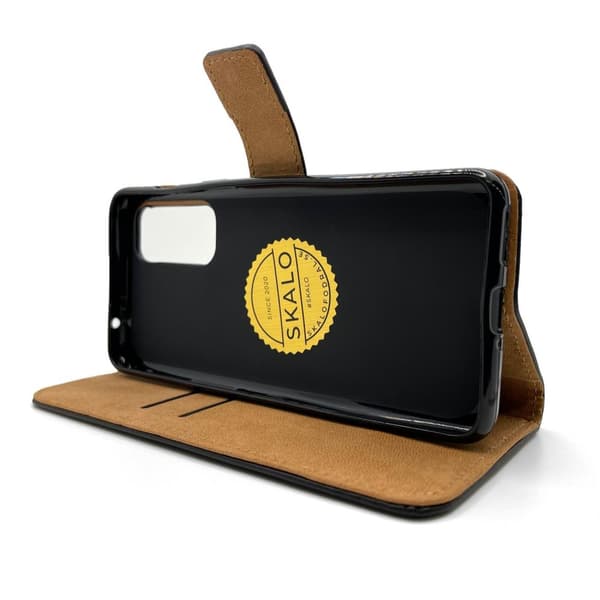 SKALO OnePlus Nord 2 Plånboksfodral Äkta Skinn