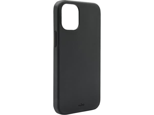 PURO Icon - Baksidedeksel for mobiltelefon - antimikrobielt - bløtberøringssilikon - svart - for Apple iPhone 13 Pro Max