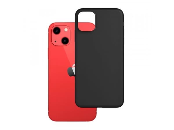 3MK Matt Case, Rund (shell case), Apple, iPhone 13, 15,5 cm (6.1"), Sort