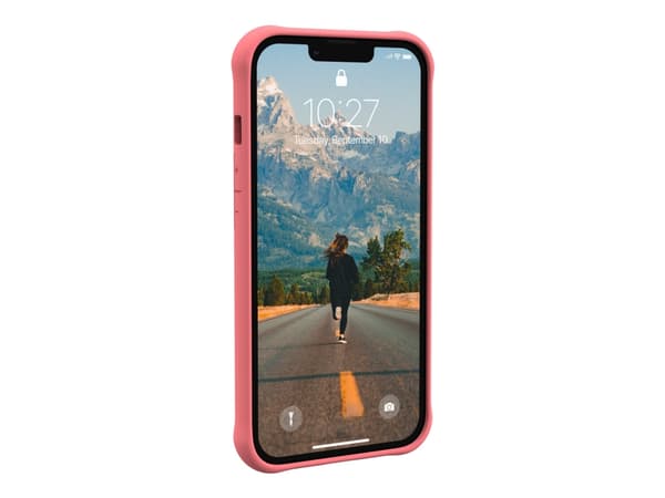 [U] Protective Case for iPhone 13 5G [6.1-inch] - Dot Clay - Baksidesskydd för mobiltelefon - MagSafe-kompatibilitet - flytande silikon - lera - för