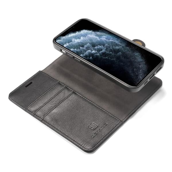 DG.MING til iPhone 13 mini stilfuld tegnebog taske - sort