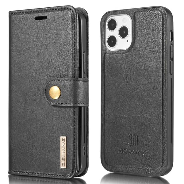 DG.MING til iPhone 13 mini stilfuld tegnebog taske - sort
