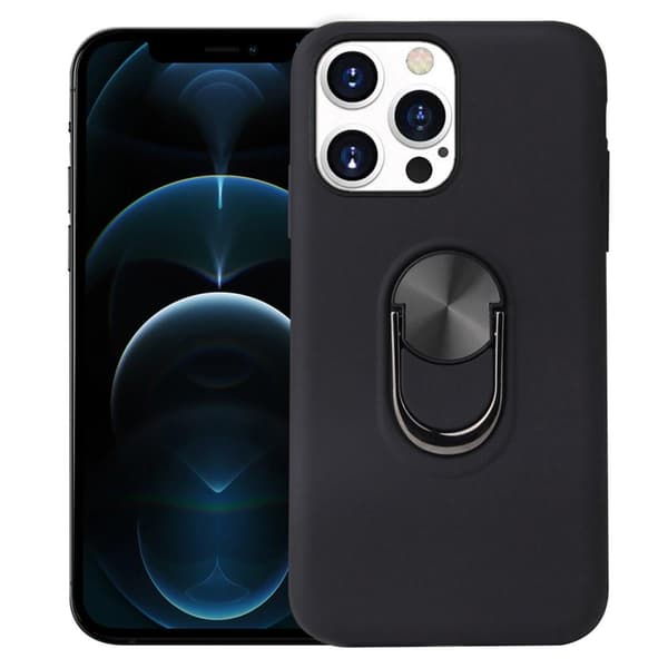 iPhone 13 Pro Hybrid Deksel Med Fingerring - Svart