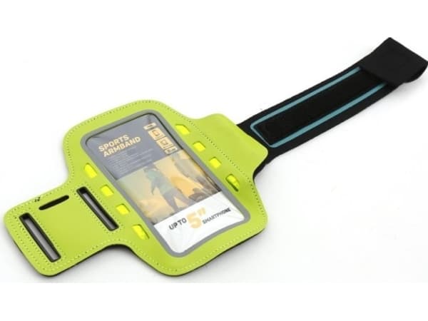 Platinet PLATINET SPORT ARMBAND FOR SMARTPHONE GREEN WITH LED [43707]