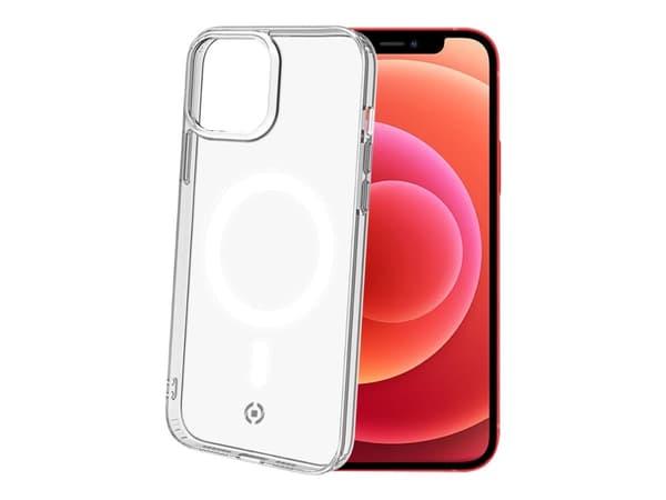 Celly GelskinMag - Baksidesskydd för mobiltelefon - polykarbonat, termoplastisk polyuretan (TPU) - transparent - för Apple iPhone 13