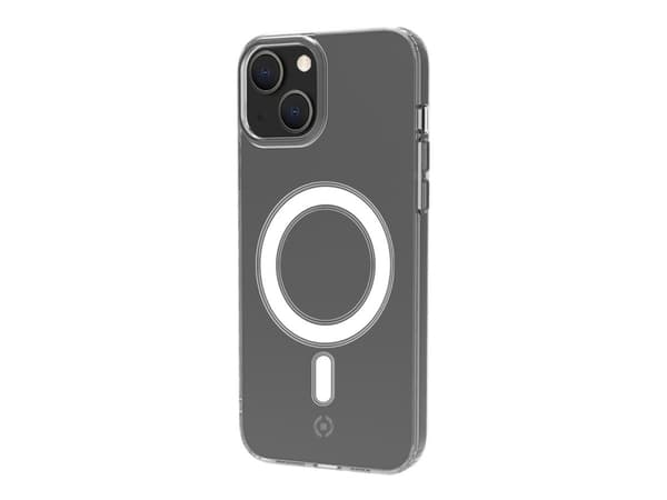 Celly GelskinMag - Baksidesskydd för mobiltelefon - polykarbonat, termoplastisk polyuretan (TPU) - transparent - för Apple iPhone 13