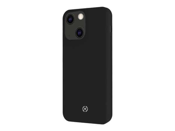 Celly Cromo - Baksidesskydd för mobiltelefon - termoplastisk polyuretan (TPU), silikonbeläggning - svart - för Apple iPhone 13
