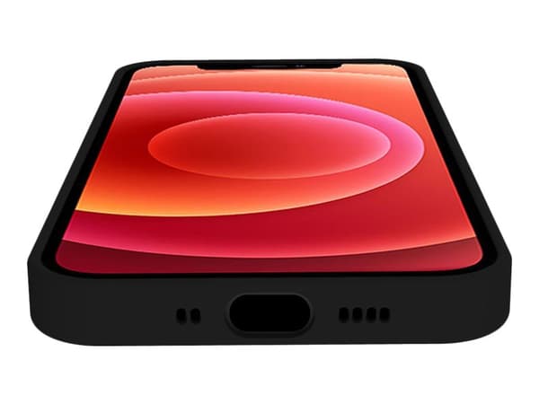 Celly Cromo - Baksidesskydd för mobiltelefon - termoplastisk polyuretan (TPU), silikonbeläggning - svart - för Apple iPhone 13