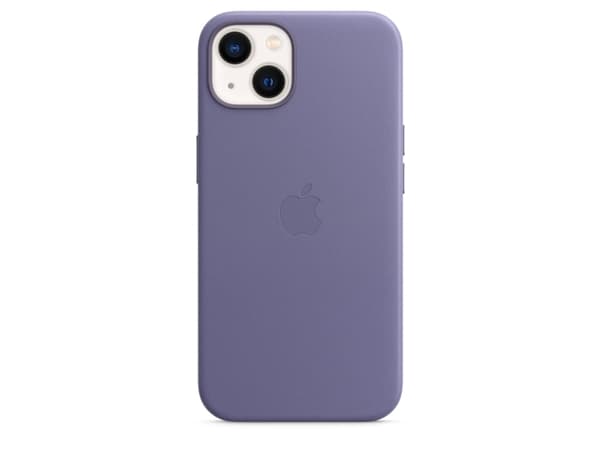 Apple - Baksidedeksel for mobiltelefon - med MagSafe - lær - wisteria - for iPhone 13