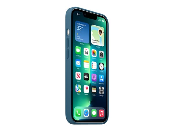 Apple - Baksidedeksel for mobiltelefon - med MagSafe - silikon - blå pratmaker - for iPhone 13 Pro
