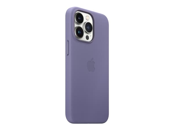 Apple - Baksidesskydd för mobiltelefon - med MagSafe - läder - blåregn - för iPhone 13 Pro
