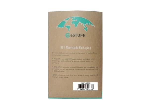 eSTUFF - Baksidesskydd för mobiltelefon - vÃ¤xtbaserad biopolymer, 100 % biologiskt nedbrytbart material - svart - för Apple iPhone 13 Pro