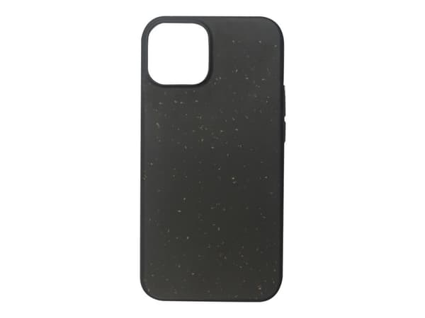 eSTUFF - Baksidesskydd för mobiltelefon - vÃ¤xtbaserad biopolymer, 100 % biologiskt nedbrytbart material - svart - för Apple iPhone 13 Pro