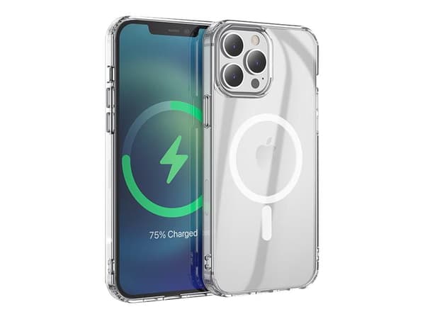 eSTUFF - Baksidedeksel for mobiltelefon - MagSafe-samsvar - termoplast-polyuretan (TPU) - blank - for Apple iPhone 13 Pro Max