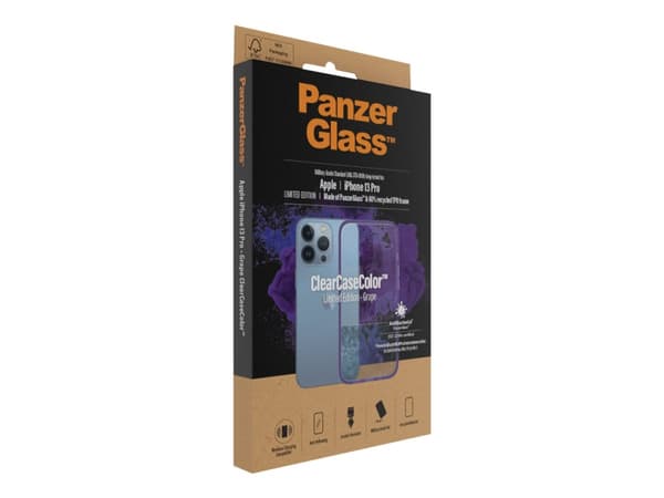 PanzerGlass ClearCaseColor - Limited Edition - baksidesskydd för mobiltelefon - ram av 60 % återvunnen TPU (termoplastisk polyuretan) - grapefrukt -