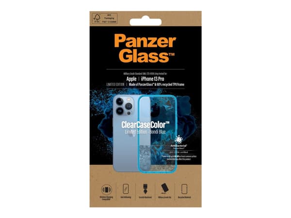 PanzerGlass 0336, Suojus, Apple, Apple - iPhone 13 Pro, Sininen