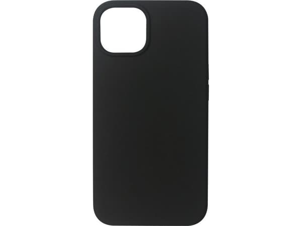 eSTUFF - Baksidesskydd för mobiltelefon - silikon - svart - för Apple iPhone 13 mini