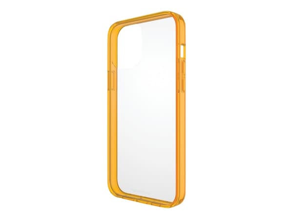PanzerGlass ClearCaseColor - Limited Edition - baksidedeksel for mobiltelefon - 60 % resirkulert termoplastisk polyuretan (TPU) ramme - mandarin - fo
