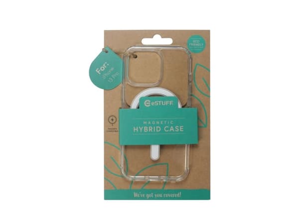 eSTUFF - Baksidedeksel for mobiltelefon - MagSafe-samsvar - termoplast-polyuretan (TPU) - blank - for Apple iPhone 13 Pro