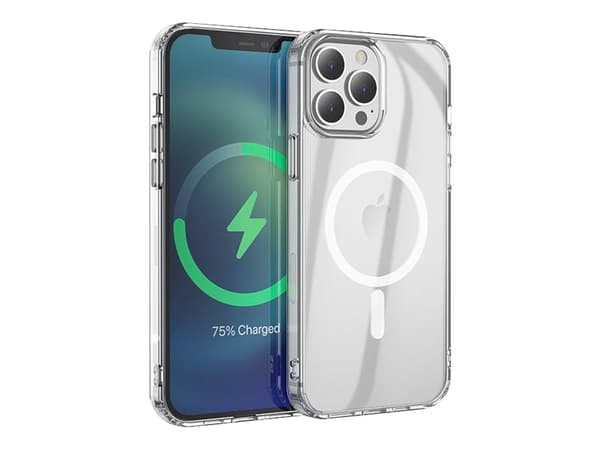 eSTUFF - Baksidedeksel for mobiltelefon - MagSafe-samsvar - termoplast-polyuretan (TPU) - blank - for Apple iPhone 13 Pro