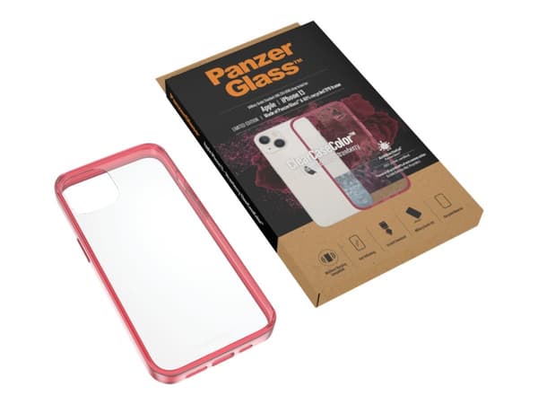 PanzerGlass 335, Suojus, Apple, Apple - iPhone 13, 15,5 cm (6.1"), Punainen