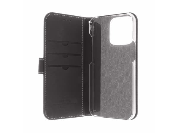 Insmat Exclusive, Lompakkokotelo, Apple, iPhone 13 Pro, 15,5 cm (6.1"), Musta