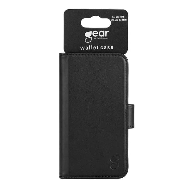 GEAR Plånboksväska Svart till iPhone 13 Mini
