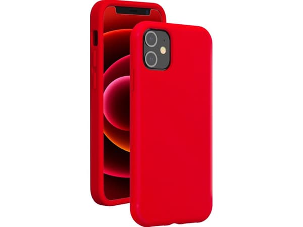 Bigben Connected COVSOFTIP1254R, Etui, Apple, iPhone 12 mini, 13,7 cm (5.4"), Rød
