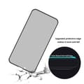 Miniatyrbild 3 av 6: [2-PACK] Privacy Härdat Glas Skärmskydd iPhone 13 Pro Max - Svart