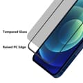 Miniatyrbild 4 av 6: [2-PACK] Privacy Härdat Glas Skärmskydd iPhone 13 Pro Max - Svart