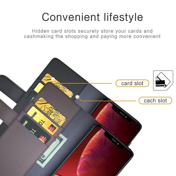 Äkta Läder Fodral till iPhone 13 Pro Max - Brun