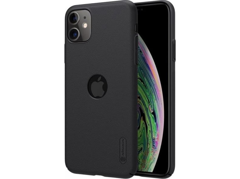 Nillkin Nillkin Super Frosted Shield - Apple iPhone 11 Case with Logo Cut (Black)