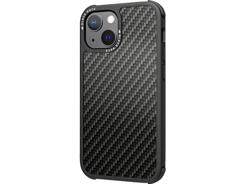 Black Rock Robust Real Carbon Cover Apple iPhone 13 Mini Sort