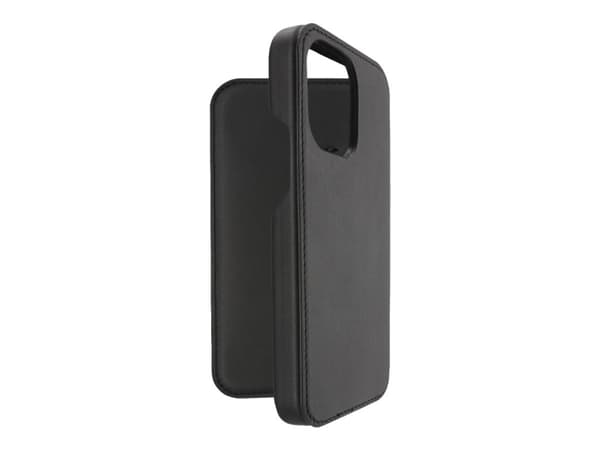 Hama Essential Line MagCase Finest Sense - Vikbart fodral för mobiltelefon - MagSafe-kompatibilitet - konstläder - svart - för Apple iPhone 13 Pro