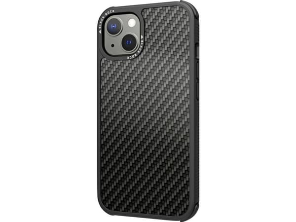 Black Rock Robust Real Carbon Cover Apple iPhone 13 Sort 1170RRC02