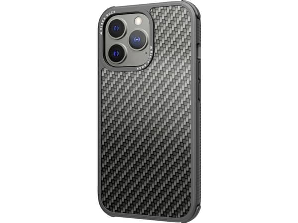 Black Rock Robust Real Carbon Cover Apple iPhone 13 Pro Sort 1175RRC02