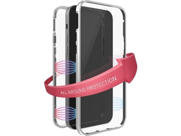 Black Rock - Case 360 Degree Glass Case Suitable For Apple Iphone 13 Mini I Magnet