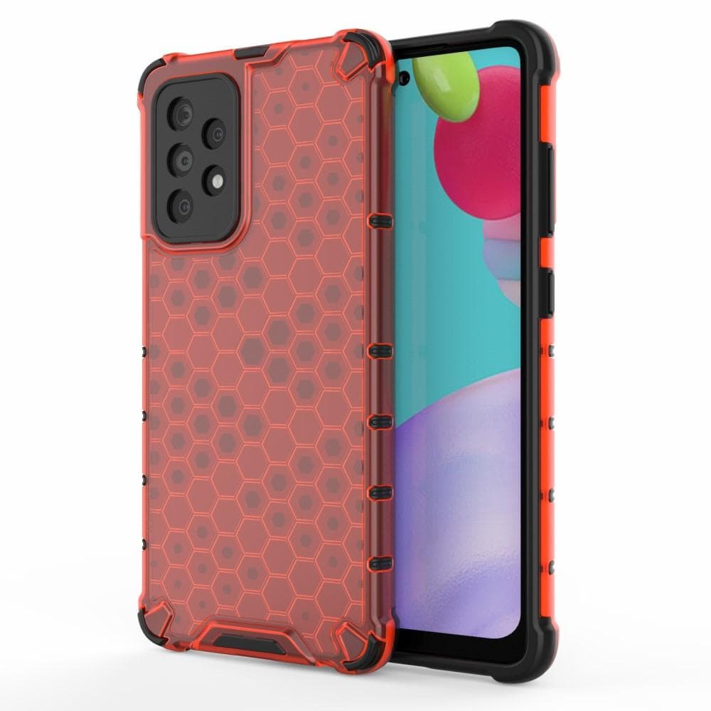 Stöttåligt Honeycomb TPU Skal Samsung A52 / A52S - Röd