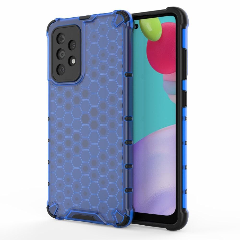 SKALO Samsung A52/A52s Stöttåligt Honeycomb TPU Skal - Blå