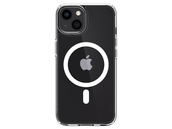 Spigen ACS03322, Omslag, Apple, iPhone 13 Mini, 13,7 cm (5.4"), Transparent, Vit