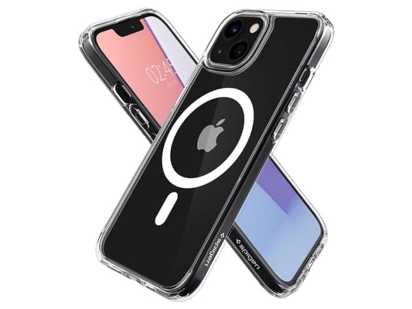 Spigen ACS03322, Omslag, Apple, iPhone 13 Mini, 13,7 cm (5.4"), Transparent, Vit