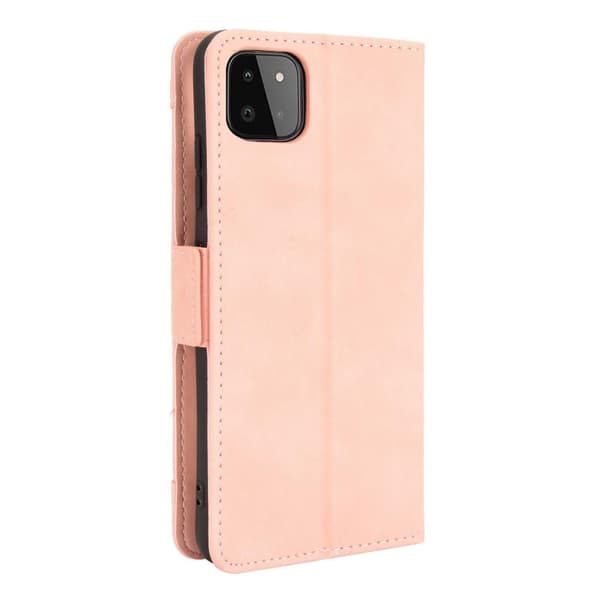 SKALO Samsung A22 5G 6-FACK Plånboksfodral - Rosa