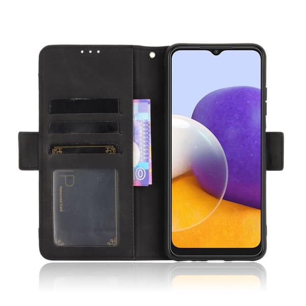 Samsung Galaxy A22 5G Lommebok-deksel - Svart